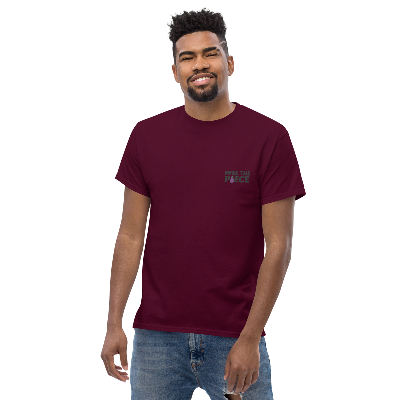 unisex-classic-tee-maroon-front-2-694380d0134ad.png